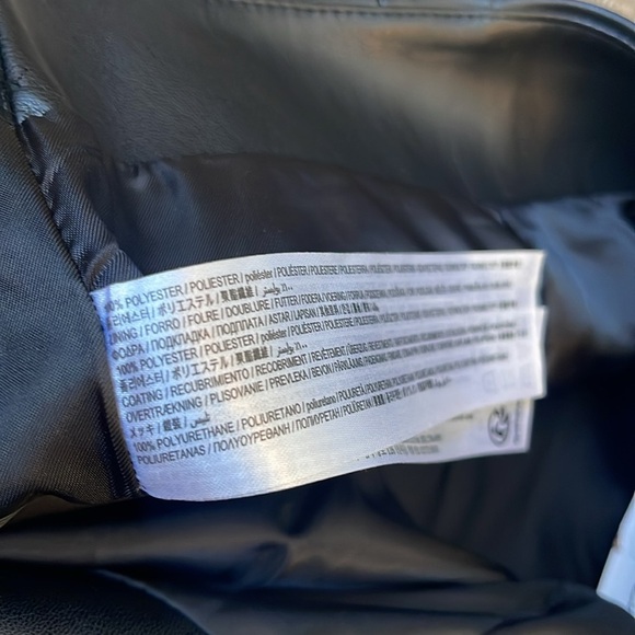 New nwt MNG mango Black Flared Pants with Studded Detail size 10 faux leather - Picture 3 of 7